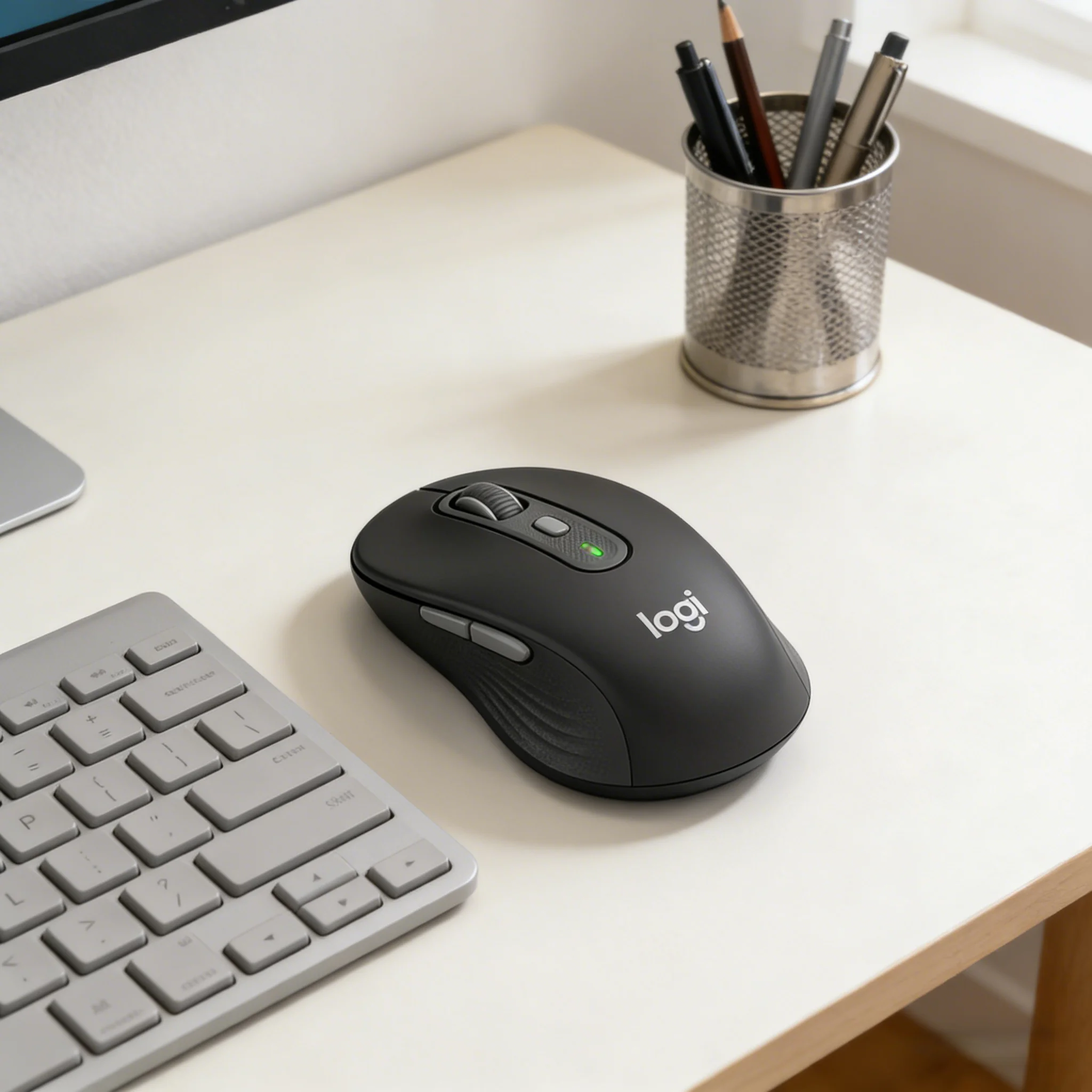 

Беспроводная мышь Logitech M650, Bluetooth и Logi Bolt Dual Mode, бесшумный клик, эргономичная, для офиса, ноутбука, ПК