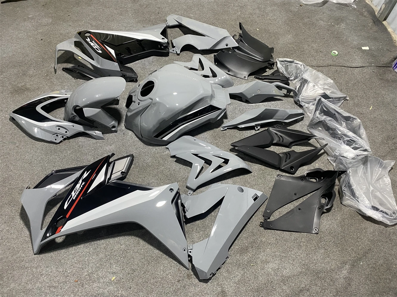 Motorcycle Fairing Kit fits CBR650R 19 2021 22 23 year CBR650 2019 2020 2021 2022 2023 Fairing Black White Grey motorcycle