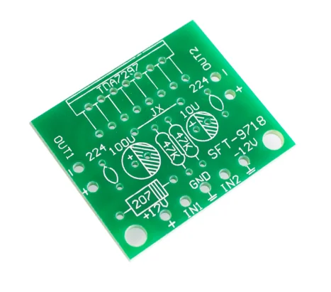 1set TDA7297 amplifier board spare parts dc 12v grade 2.0 dual audio encoding 15w electronic diy kit