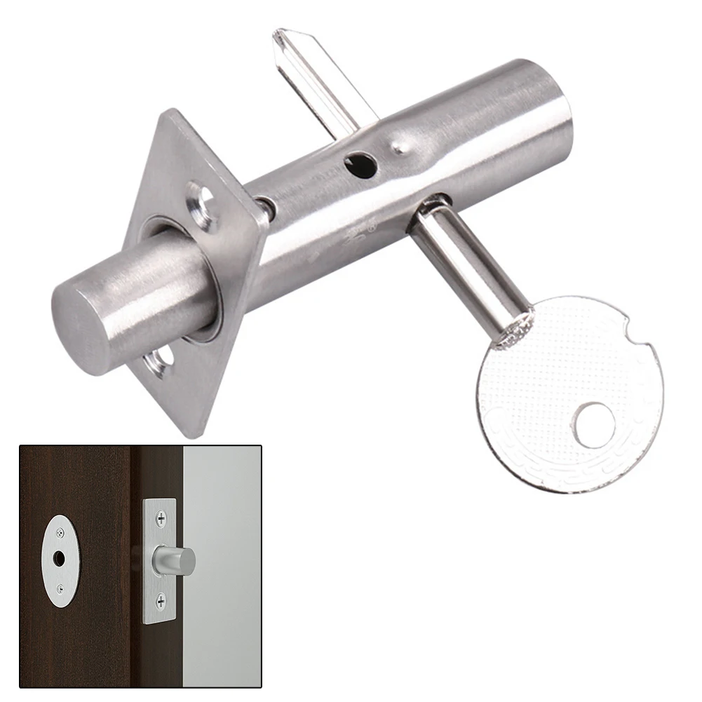 

Channel Lock Tube Well Lock Access Hole Invisible Door Lock Stainless Steel Manager Lock Well Lock Key Mortise Lock Hardware