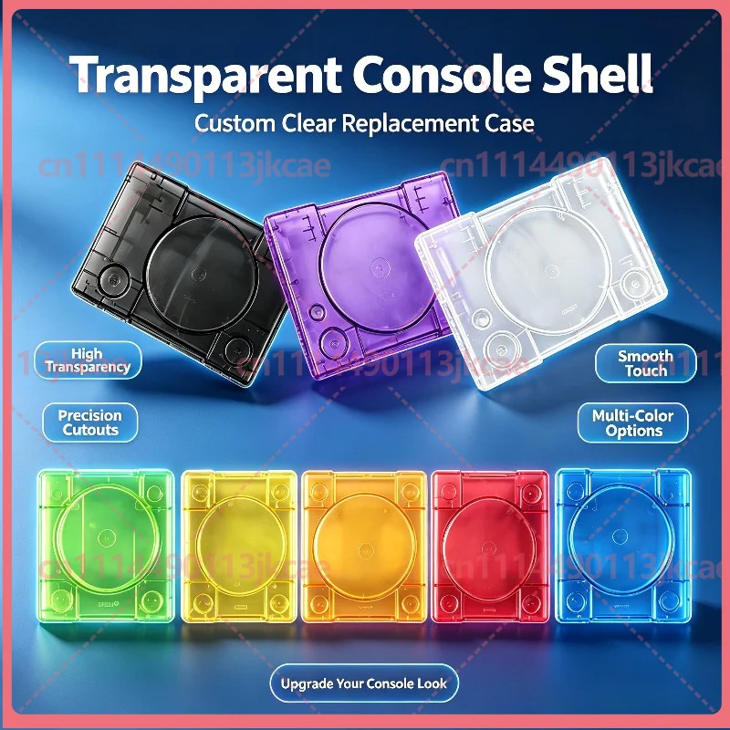 High-precision For PS1 Brand New Transparent Shell, Multi-Color Replacement Housing Fit 5500/7000/7500/9000 Series Game Console