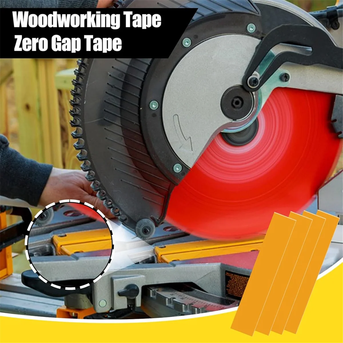 12pcs Zero GapWoodworking Tape,for More Accurate Cuts on Miter Saw, Zero Clearance Insert for Positioning Wood Cutting