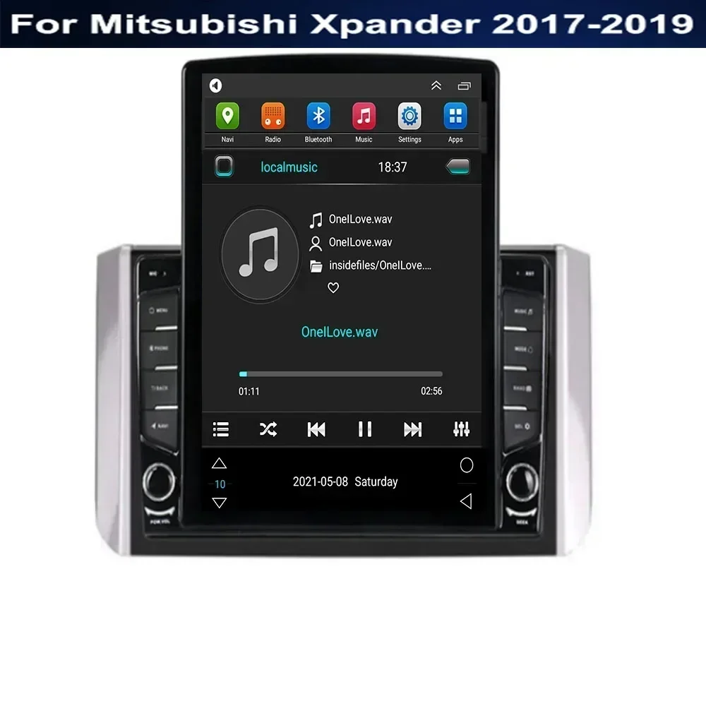 Auto Radio Multimedia Player 9,7 "Tesla bildschirm 5G Android Carplay Für Mitsubishi Xpander 2017-2035 GPS Navigation 2 Din Kopf Einheit