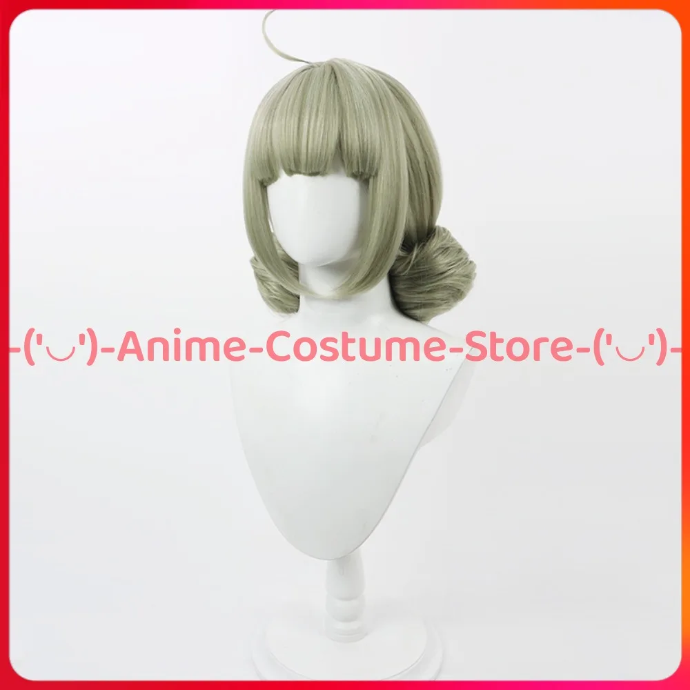 I Wanna Be a Twist Magical Girl Arisaka Kiwi Cosplay Wig Twin Buns Anime Game Character Halloween Carnival Party Costume Wigs