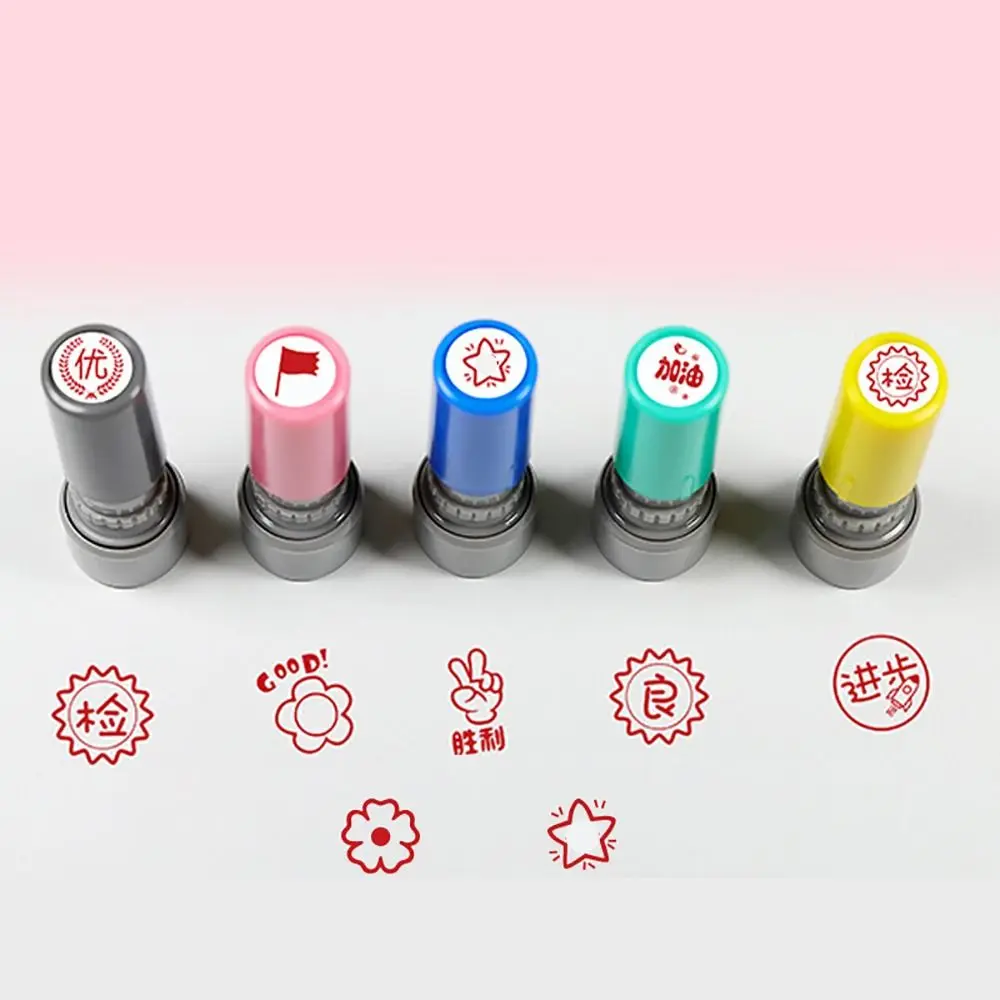 Hochwertige Muster gedruckt Cartoon Stempel DIY Muschel Farbe zufällige Scrap booking Stempel Cartoon Kind Spielzeug Siegel