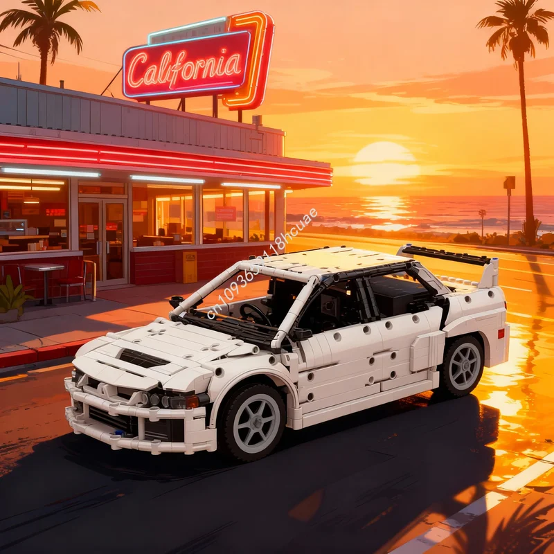 

1462pcs MOC Mitsubishi Lancer Evolution VIII 1 RC Technical Model Building Blocks Construction Festival Gift Toy Brick