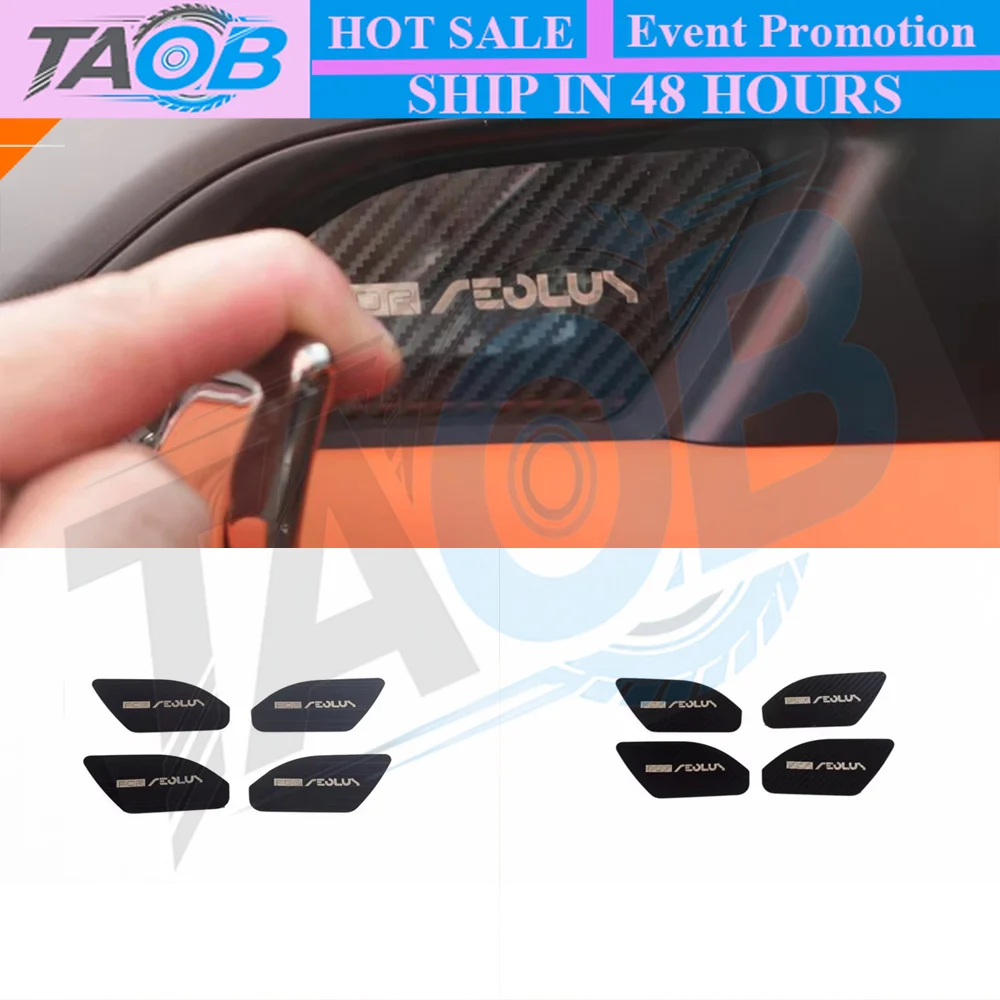 For Aeolus MAGE Sky ev01 2025 2026 accessorie Stainless Black Car Inner Handle Sticker Cover Auto Door Handle Anti Scratch Panel