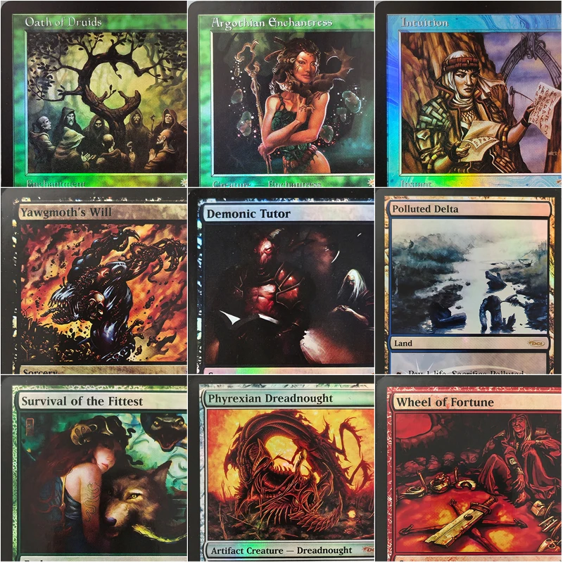 JDG TCG Proxy Foil Card English Art Style Inspired Standard Size Game Collection Cards  for Personal Use