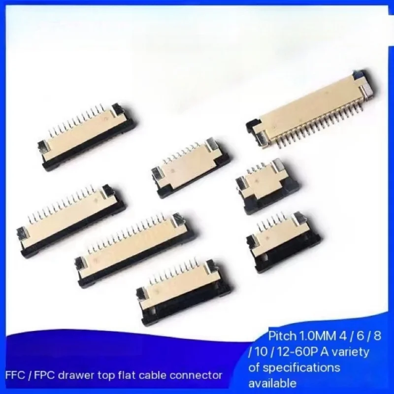 5PCS FFC/FPC is connected to 1.0MM drawer type 4-40P flat cable connector flexible cord socket