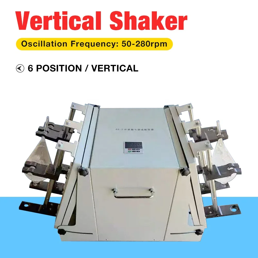 Factory Direct Vertical Vibrating Equipment Shaker Laboratory 6-position Vertical Shaker 50-280rpm Digital Oscillator for Lab