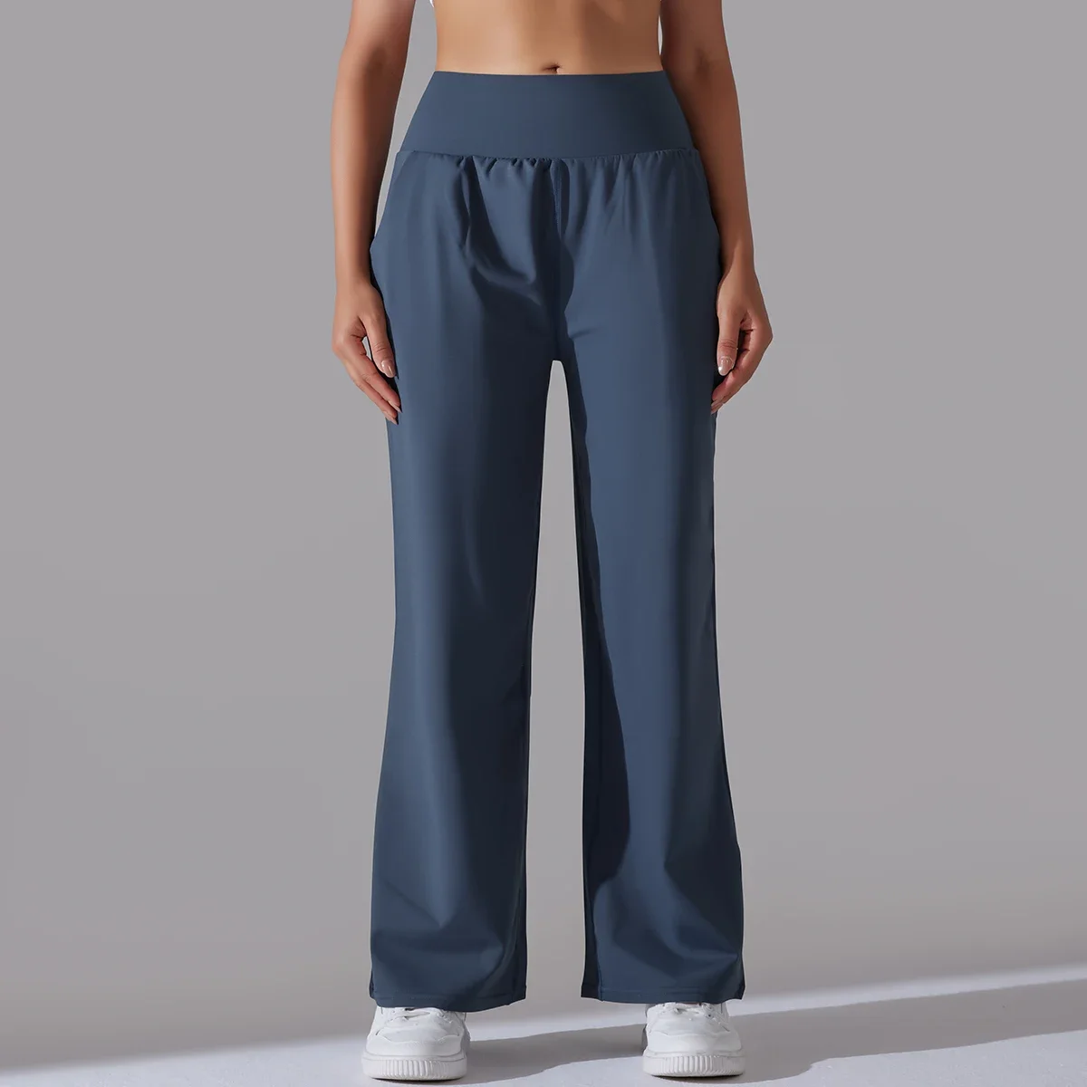 Wide Leg Yoga Pants Push Up Sports Trouser for Women Leggings for Fitness High Waist Lengthen Workout Clothes Gym Sportswear