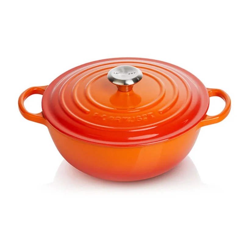 26cm Enameled Cast Iron Dutch Oven for Bread Baking Stew NonStick Enamel Saucepan Casserole Dish Kitchen Utensil 4 L Braised Pot