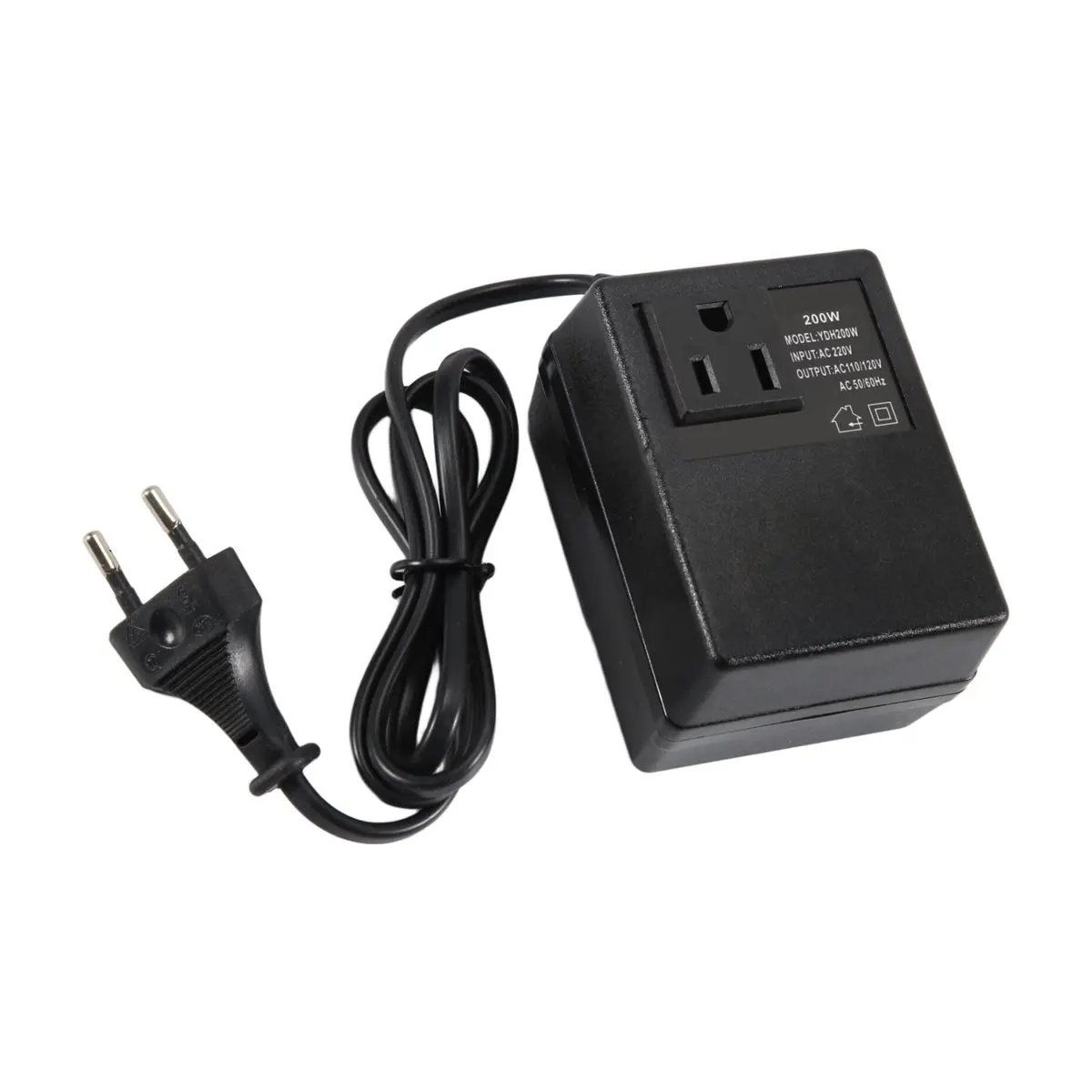 Goodprice Power Transformer Voltage Regulator 220V to 110V Voltage Converter Step-Down Transformer Invert 200W EU Plug view 6