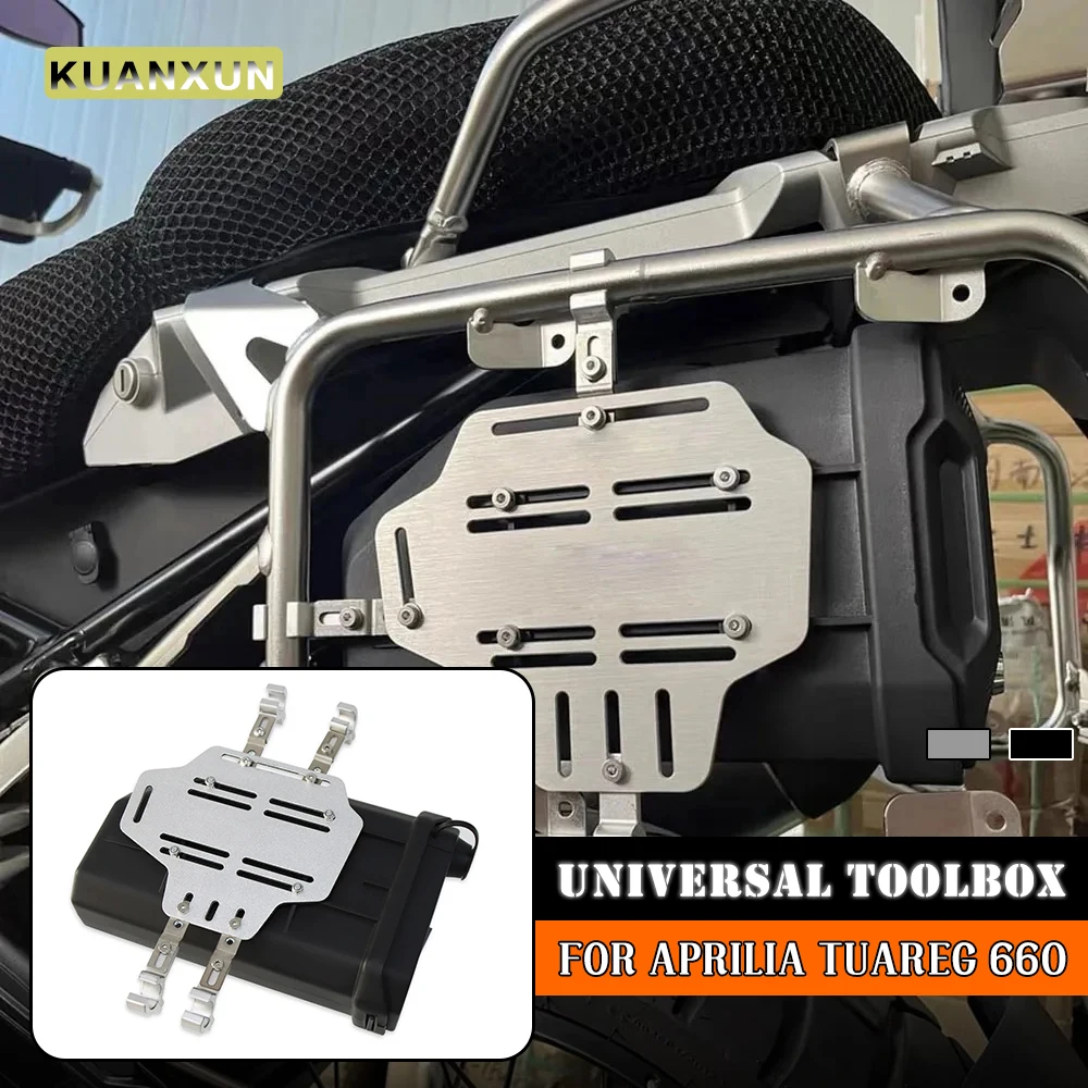 

FOR APRILIA TUAREG 660 Motorcycle Waterproof Toolbox Tool Box Side Bracket Decorative Accesories Side First-aid/ Breakdown kit