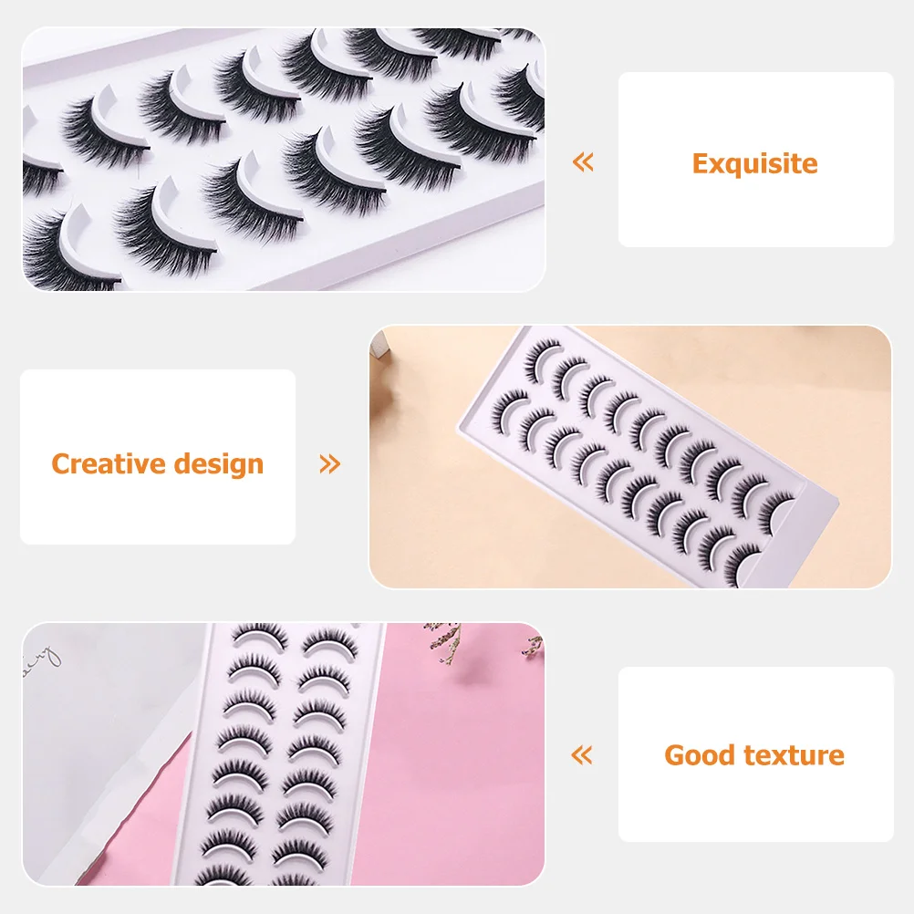 10 أزواج من الرموش الصناعية ثلاثية الأبعاد متعددة الطبقات رموش تجميل كثيفة طبيعية رائعة المظهر رموش مكياج عصرية #1