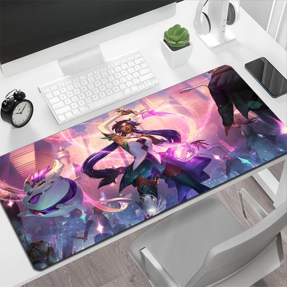 Imagem -05 - Star Guardian League of Legends Mouse Pad para Jogos Pad para pc Grande Tapete de Mouse para Computador Gamer Grande Mousepad Tapete de Teclado Xxl