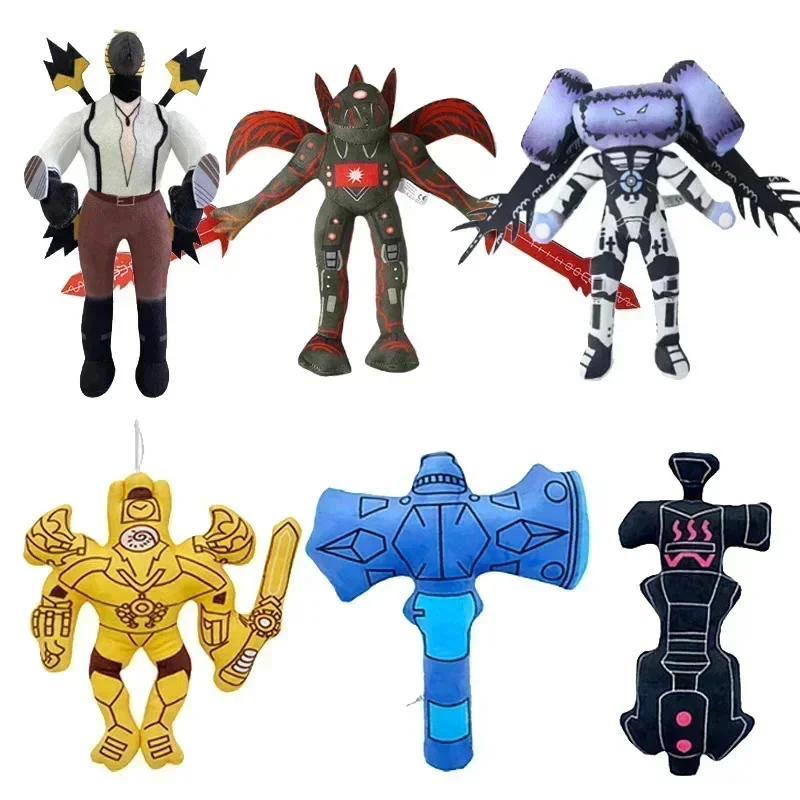 Skibidi Toilet Plush Titans TV Man Titan Computer Man Toy Titans Drill Man Titan TV Super Electric Drill King Plushie Soft Toy
