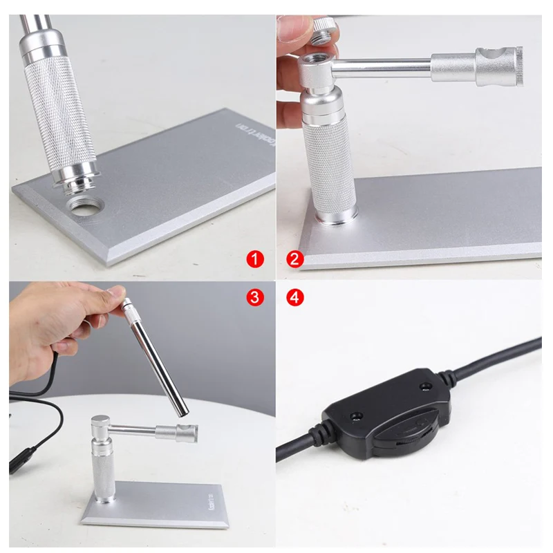 OEM  Portable Customized Manual Focus 200X Ultra HD 5MP Handheld Pen Digital Microscope USB for Mobile Phone Repairing