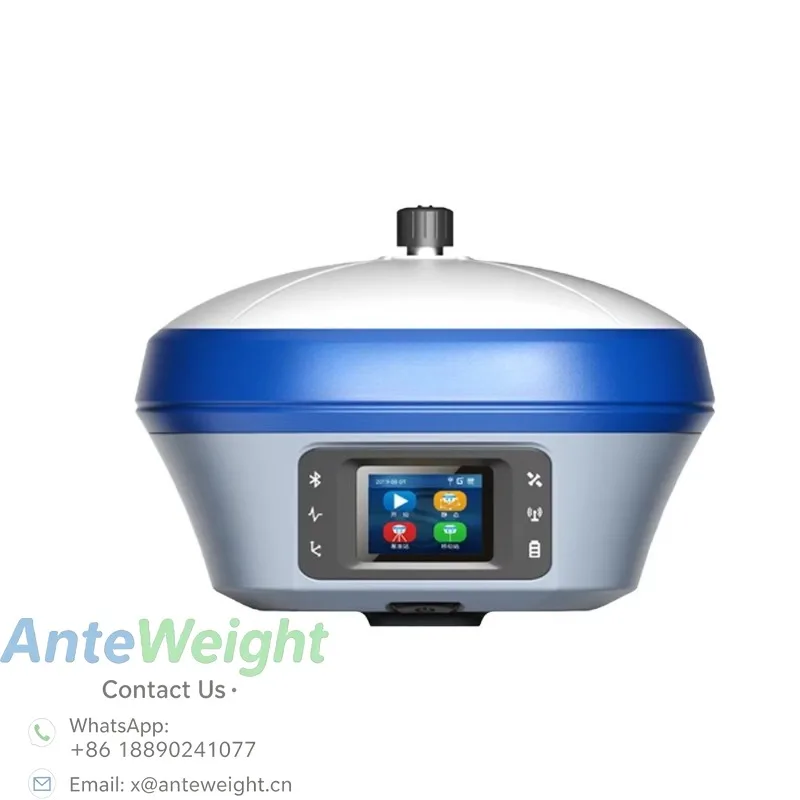 GNSS RTK Survey Receiver, 1408 Channels, IMU Tilt Survey, IP68 Waterproof Bluetooth Multi-GNSS Land Survey Equipment