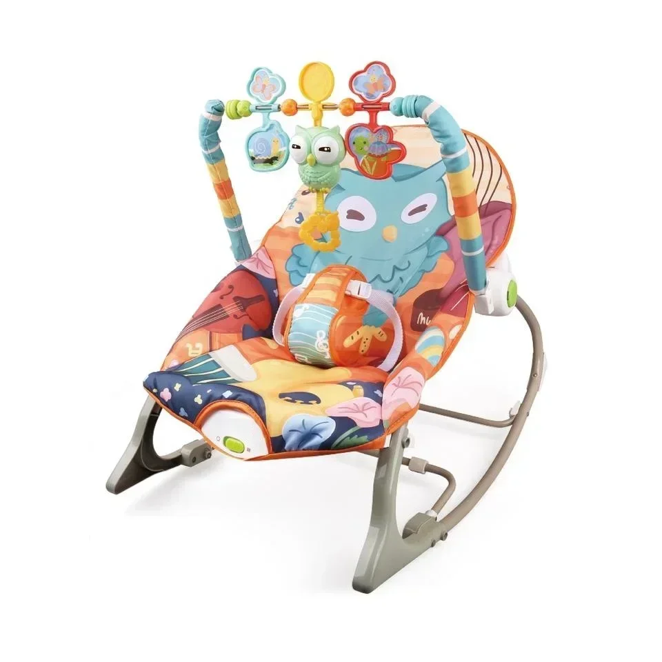 Baby Rocking Chair Sleep Bassinet Comfortable and Safe Baby Rocker Suitable for 0-12 Months Baby with Music Multicolor Optional