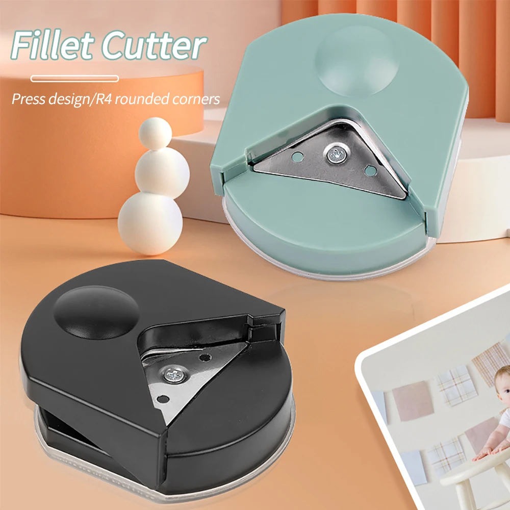 Nuovo Mini Paper Punch Paper Edge Cutter Round Diy Craft Scrapbooking Tools Hole Puncherr Paper Trimmer Cutter Corner Cutter PVC