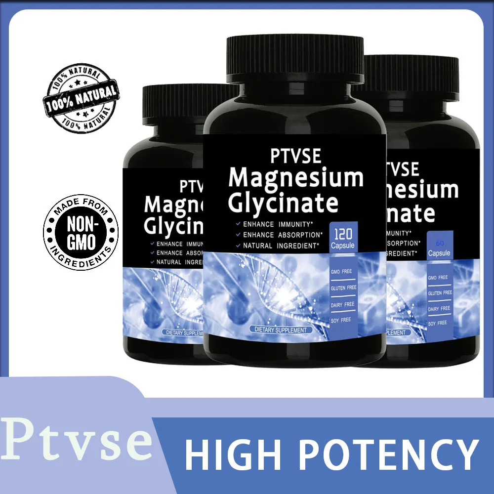 100% ORGANIC Magnesium Glycinate CAPSULES