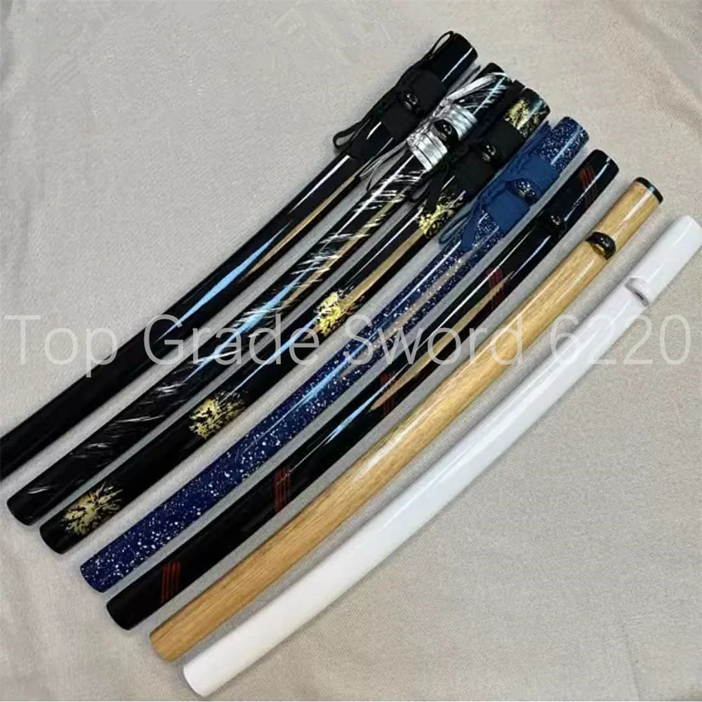 Beautiful 76cm Sheath Wooden Saya Scabbard Glossy Lacquered For Japanese Sword Wakizashi Samurai Katana Brand New Customizable