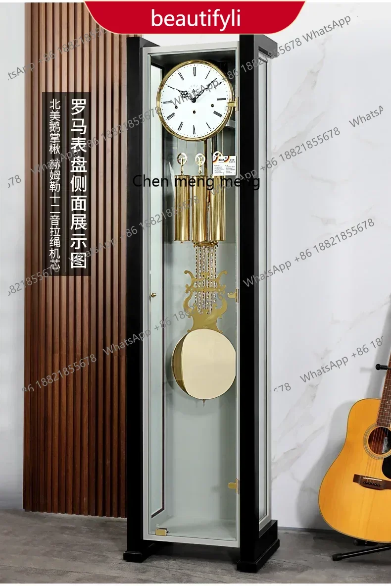 NEW European floor clock living room modern light luxury German movement creative mechanical simple floor clock a55
