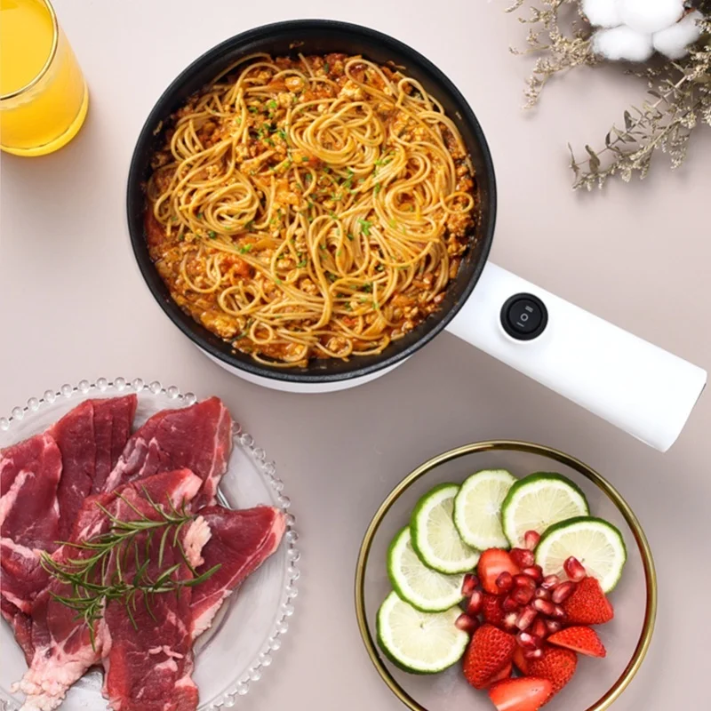 2 Gear Temperature Electric Hot Pot 1.5L Non Stick Multifunctional Mini Cooker For Kitchen Dorm view 2
