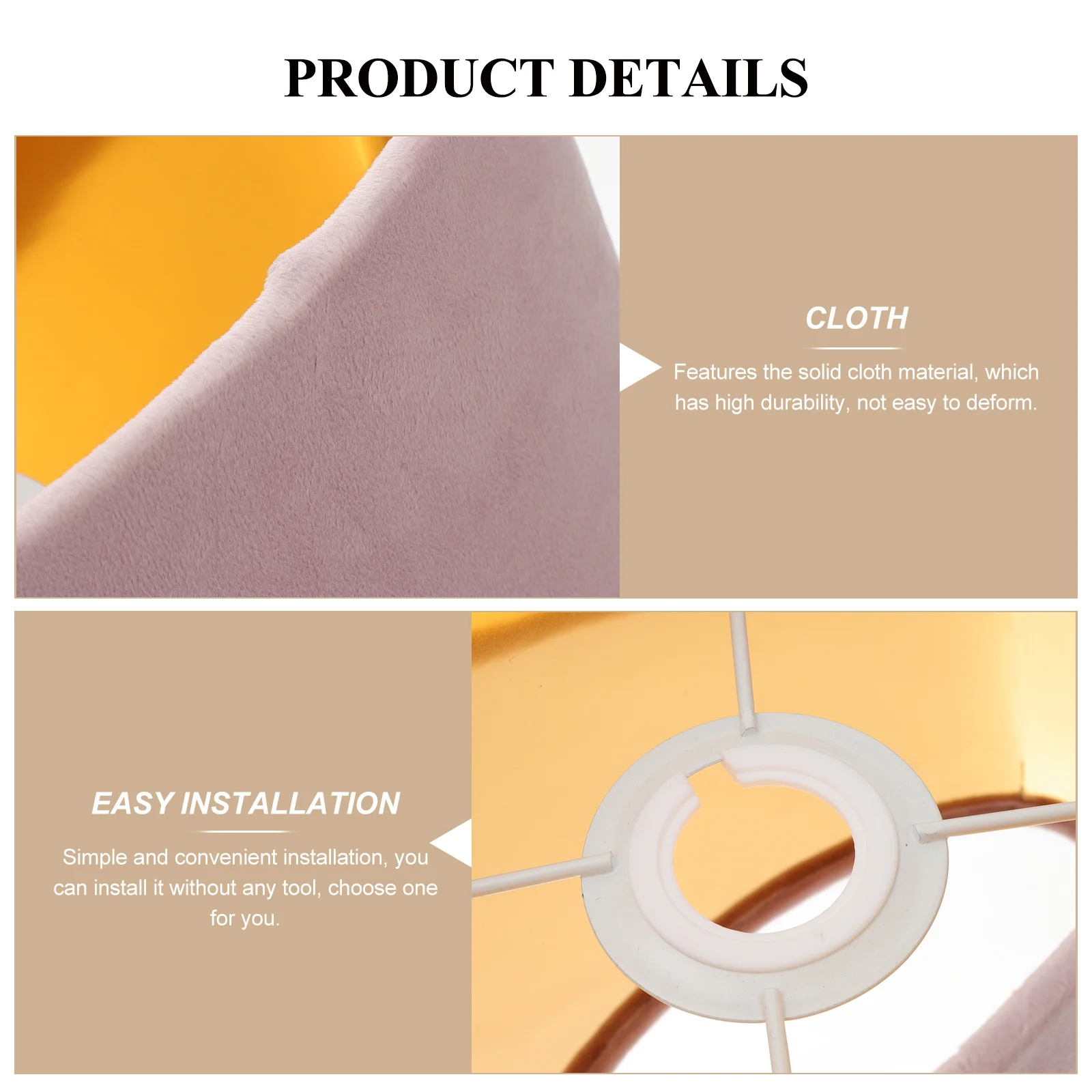 

Small Oval Cloth Lampshade Drum Lamp Shade Indoor Light Cover Replacement for Desk Table Lamp Elegant Durable Protective Light