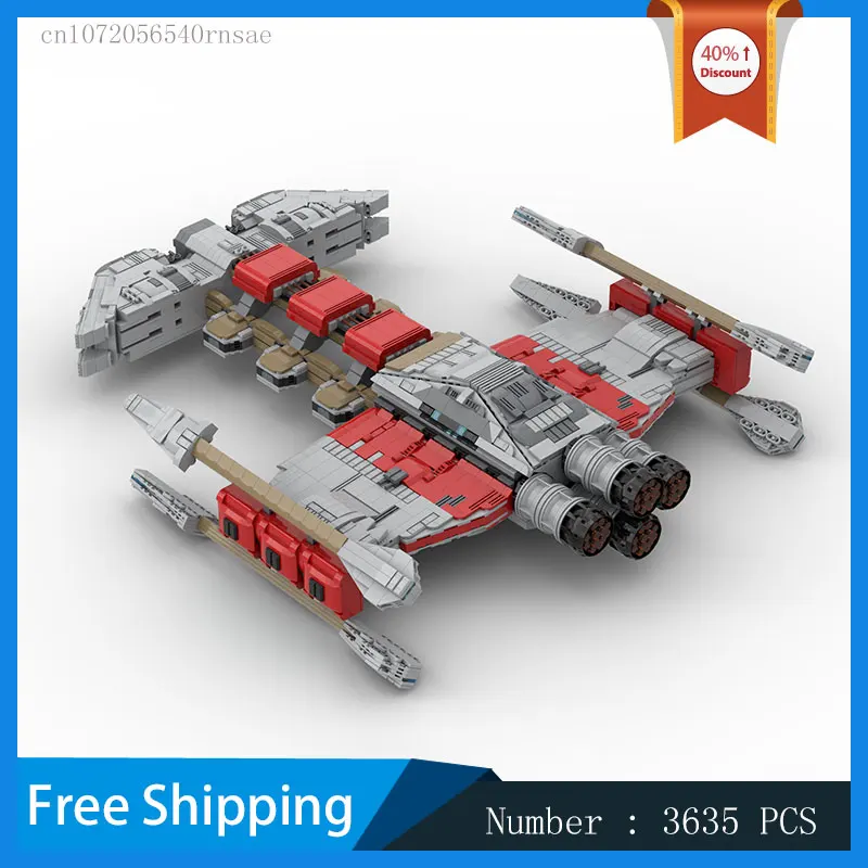 MOC Building Blocks Battlecruiser Capital Ship Model DIY Bricks Assemble Toys Children's Birthday Presents Christmas Gift