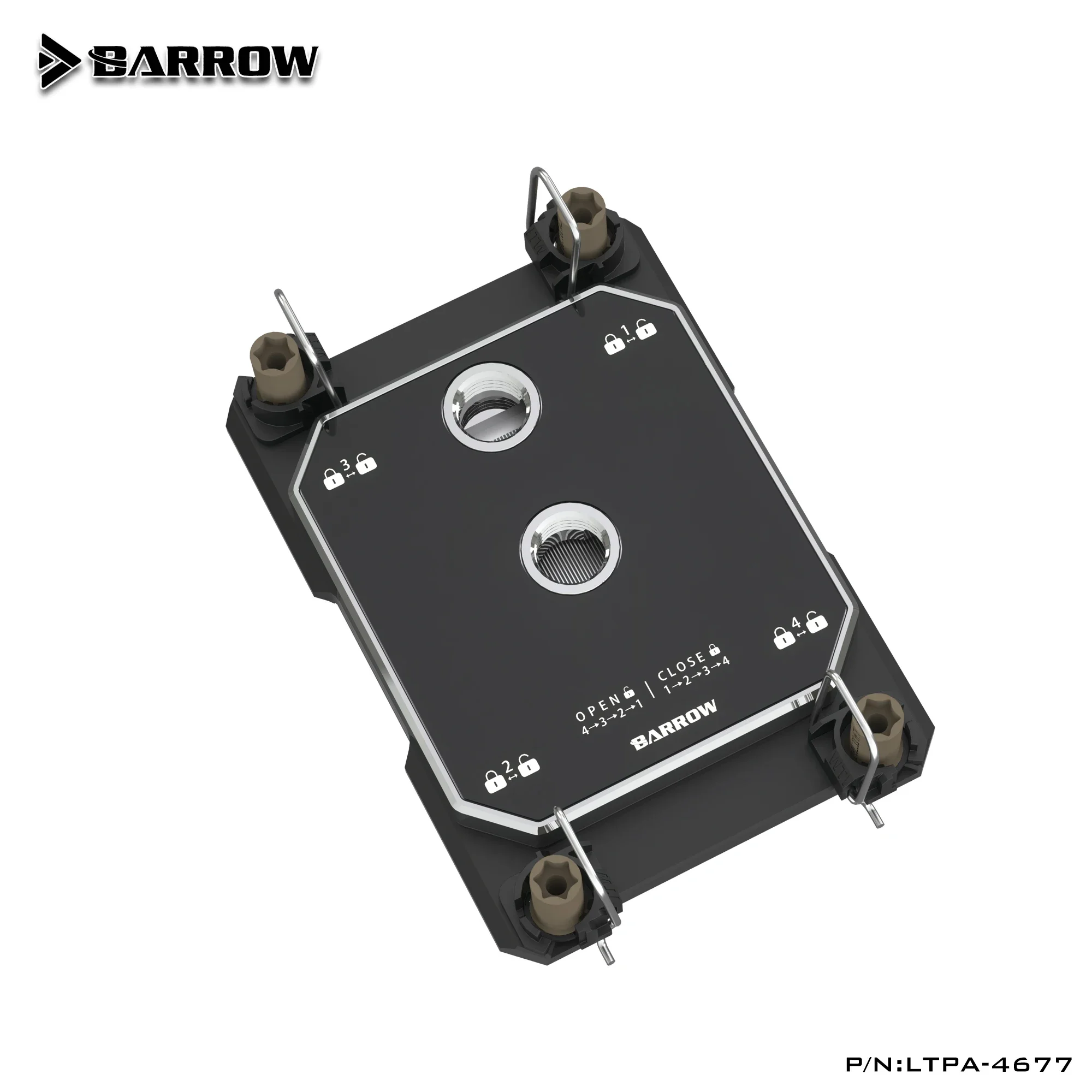 Barrow LTPA-4677 CPU Water Block Use for INTEL LGA4677 / LGA4189 /12th 13th Server AI Cloud Computing Liquid Cooling All-Metal