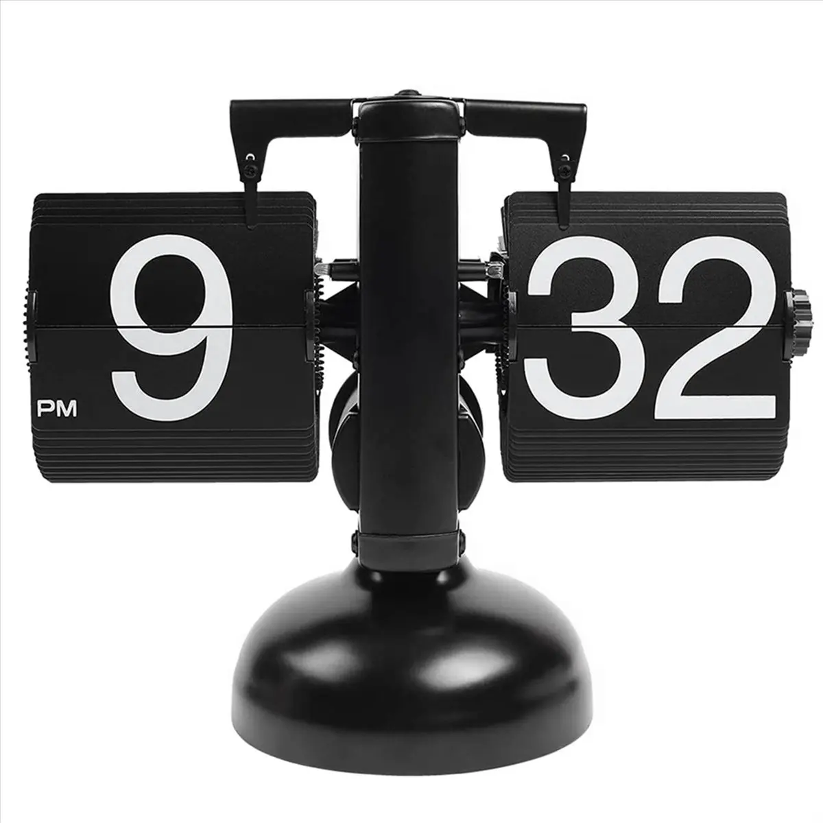 A32I Auto Flip Digital Clock Home Decors Retro Flip Clock Flip Internal Gear Operated for Home Office School Hotel