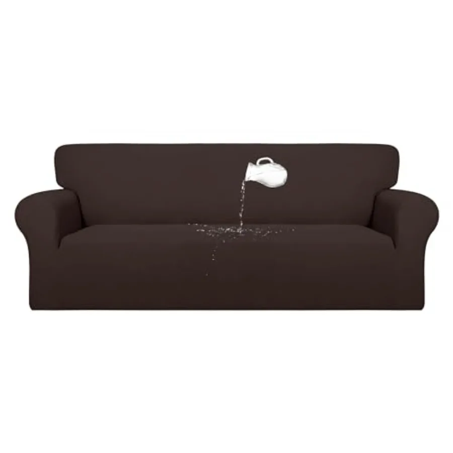 

100% Dual Waterproof Couch Cover Slipcovers for Couches and s - Stretch Non Slip Fleece Covers Washable, Leakproof Furniture Pr