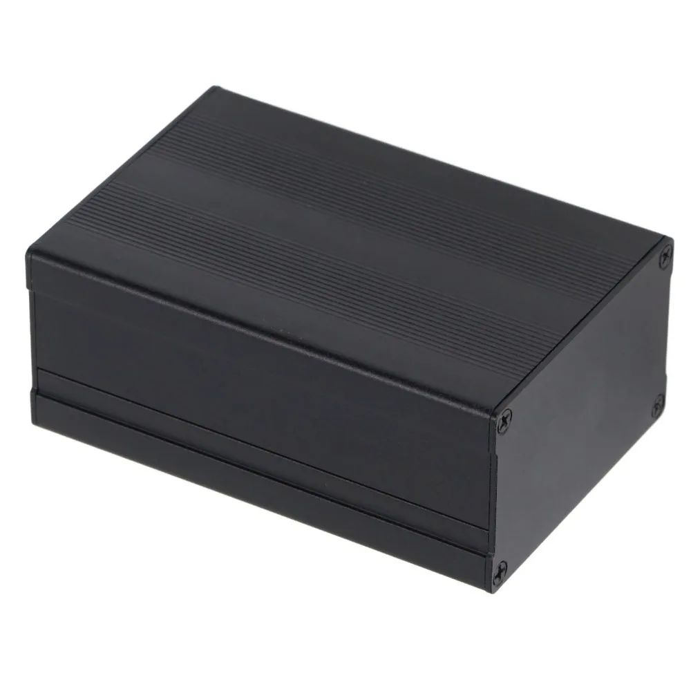 Water Proof 46*76*110mm Aluminium Electric Box Striped /Glossy Style Black Electric Box Split Type Junction Box Enclosure Case