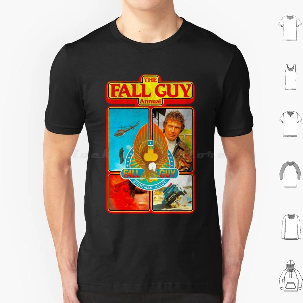 Fall Guy Stuntman Association Vintage T Shirt Big Size 100% Cotton Guy 80s California Cow Boy Detective Lee Majors Pickup