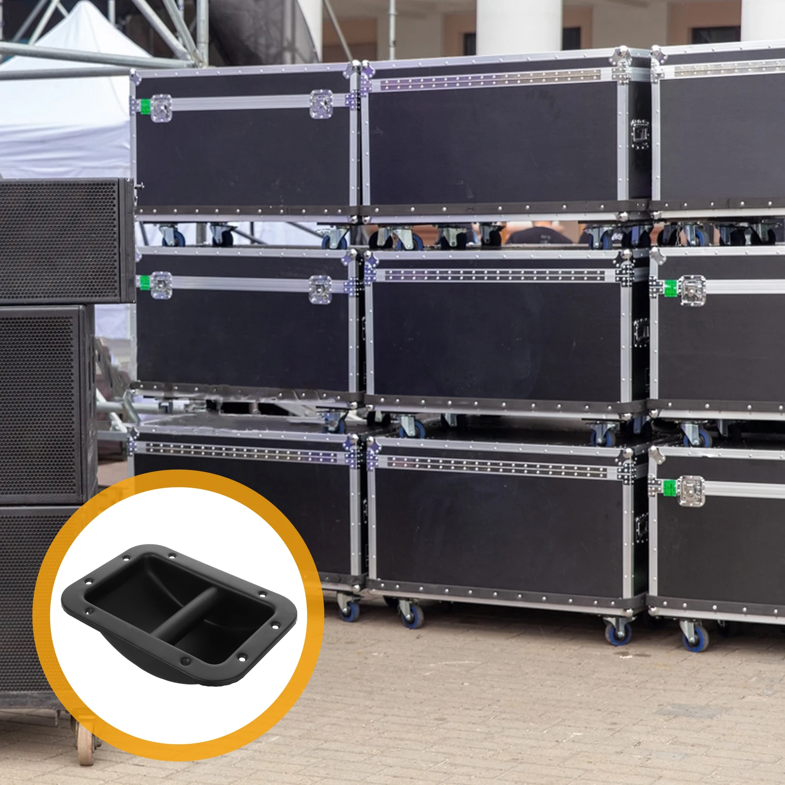 

Heavy Duty Speaker Replacement Iron Carry For Amplifier Cabinet Outdoor Sound Equipment Durable Case Box Strap Guitar Amp Side