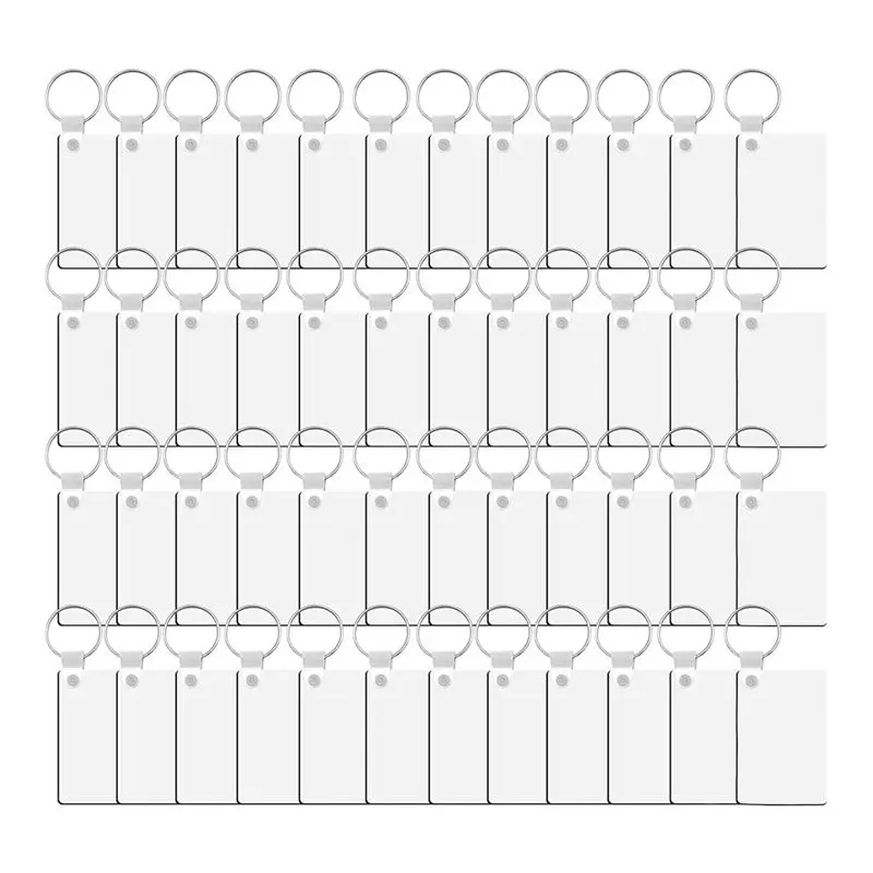 A36T-180 PCS Double Sided Heat Transfer Sublimation Decorative Blanks Suitable For DIY Keychain Making