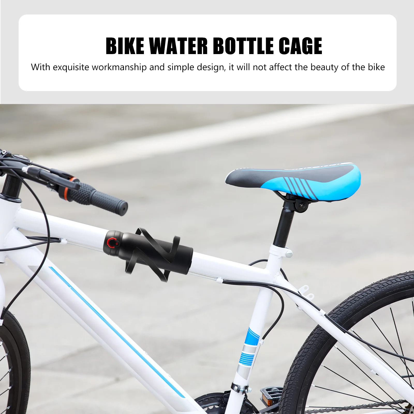 

1Set Adjustable Bike Water Bottle Holder Aluminum Alloy Lightweight Cycling Bottle Cage for Mountain Road Bikes Universal Fit
