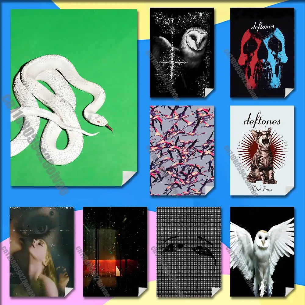 

D-Deftones Private Music Diamond Eyes Poster Sticker For Bars 40x60cm Self-adhesive Ornament Collectibles Playbill Cover