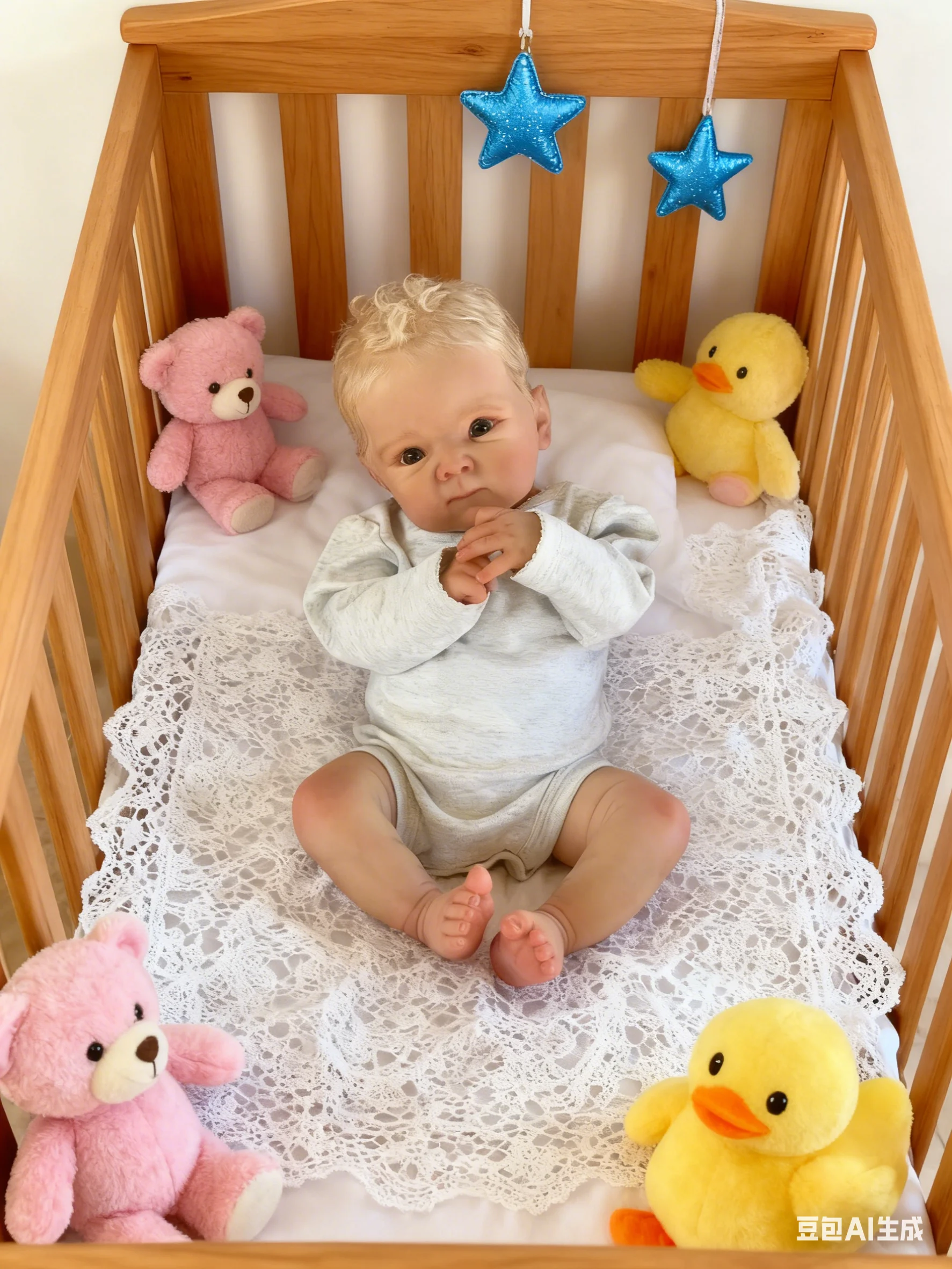 NPK Ganzkörper-Vinyl, hochwertiges Reborn Bettie, lebensechtes Baby, mehrere Schichten, Malerei, 3D-Haut mit sichtbaren Adern