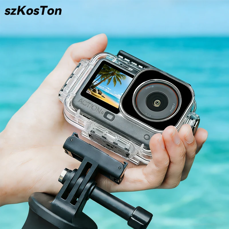 60M Magnetisches Wasserdichtes Gehäuse für DJI Action 6 Unterwasser-Tauchgehäuse Schutzhülle für DJI OSMO Action 6 Zubehör