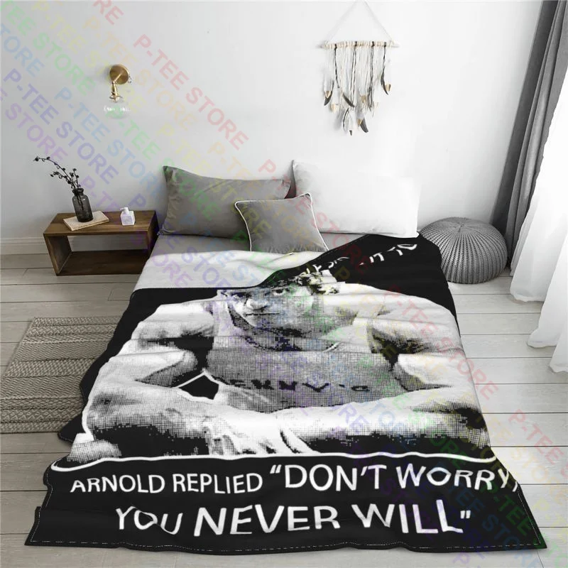 Arnie Arnold Schwarzenegger Blanket Luxury Comfort Comfortable Cover Blanket Camping Blanket