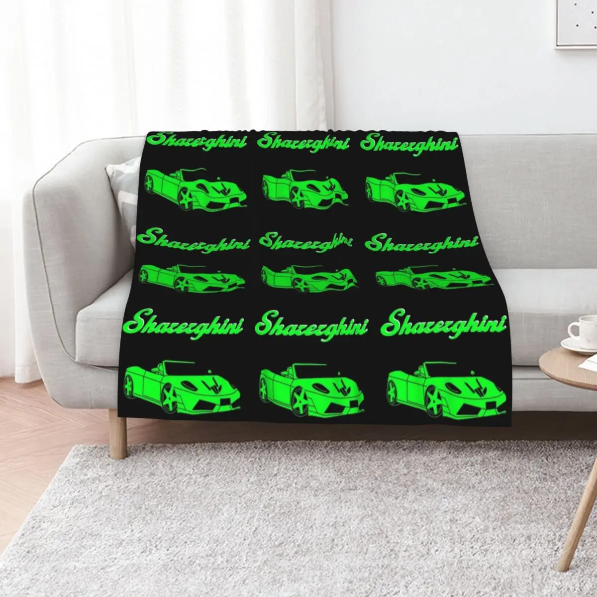 new, sharerghini, sharerghini merch,sharerghini Green, Sharerghini Hoodie, sharerghini t shirt, Sharer car, share, Throw Blanket