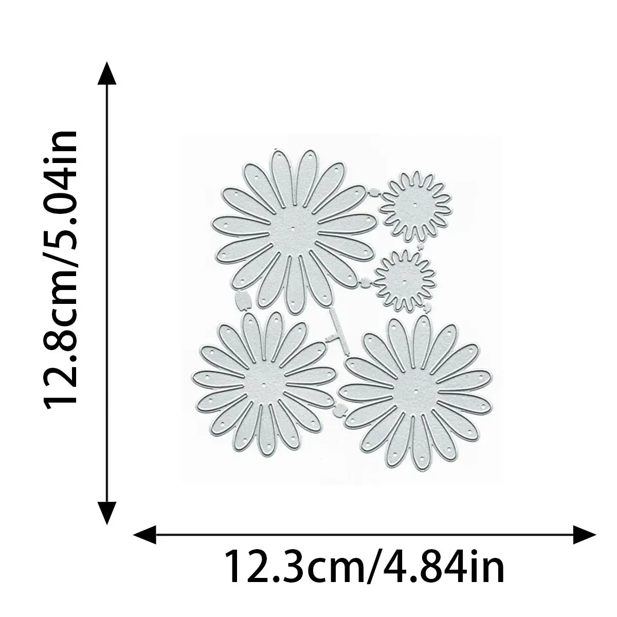 DIY Flower Greeting Card Metal Cutting Dies Scrapbook Embossing Papercutting Manual Punch Stencil Album Knife Mold