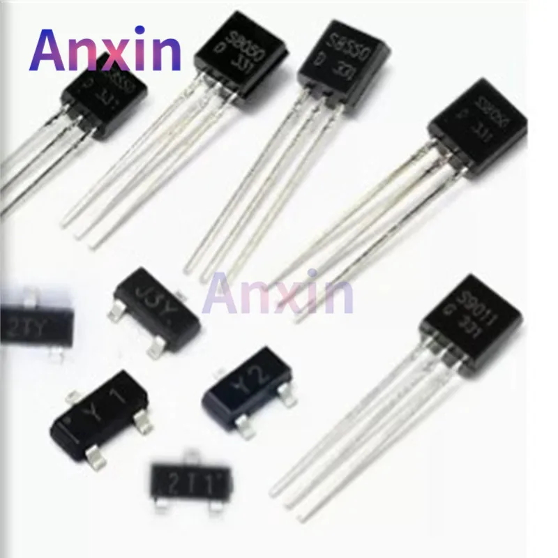 100PCS S8050 S8550 SS8050 SS8550 J3Y 2TY Y1 Y2 SOT-23 TO-92 MMBT 8050 8550 SMD DIP Transistor 500mA 0.5A 1.5A 25V 40V NPN PNP