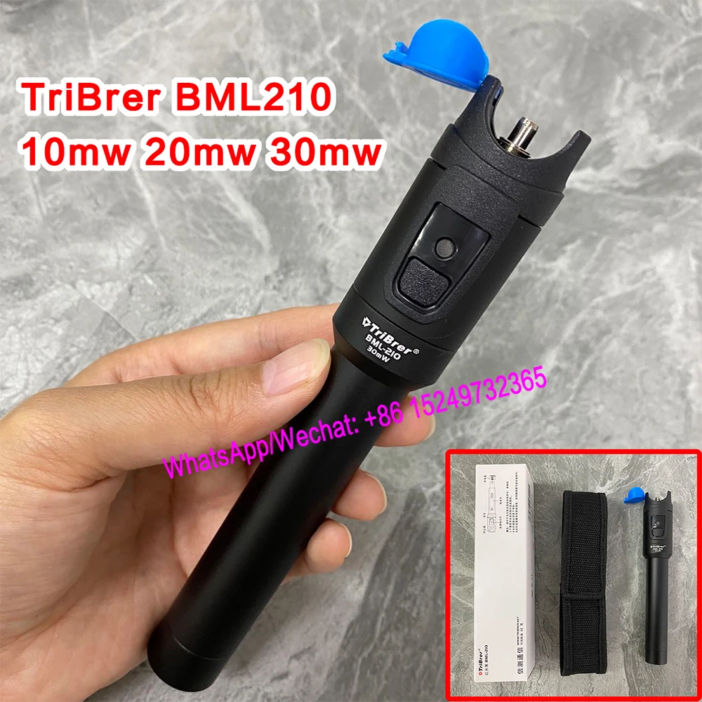 TriBrer BML210 10mw 20mw 30mw VFL Fiber Optic Visual Fault Detector Pen 10KM 20KM 30KM Optical Fiber Test Pen Light Pen Locator