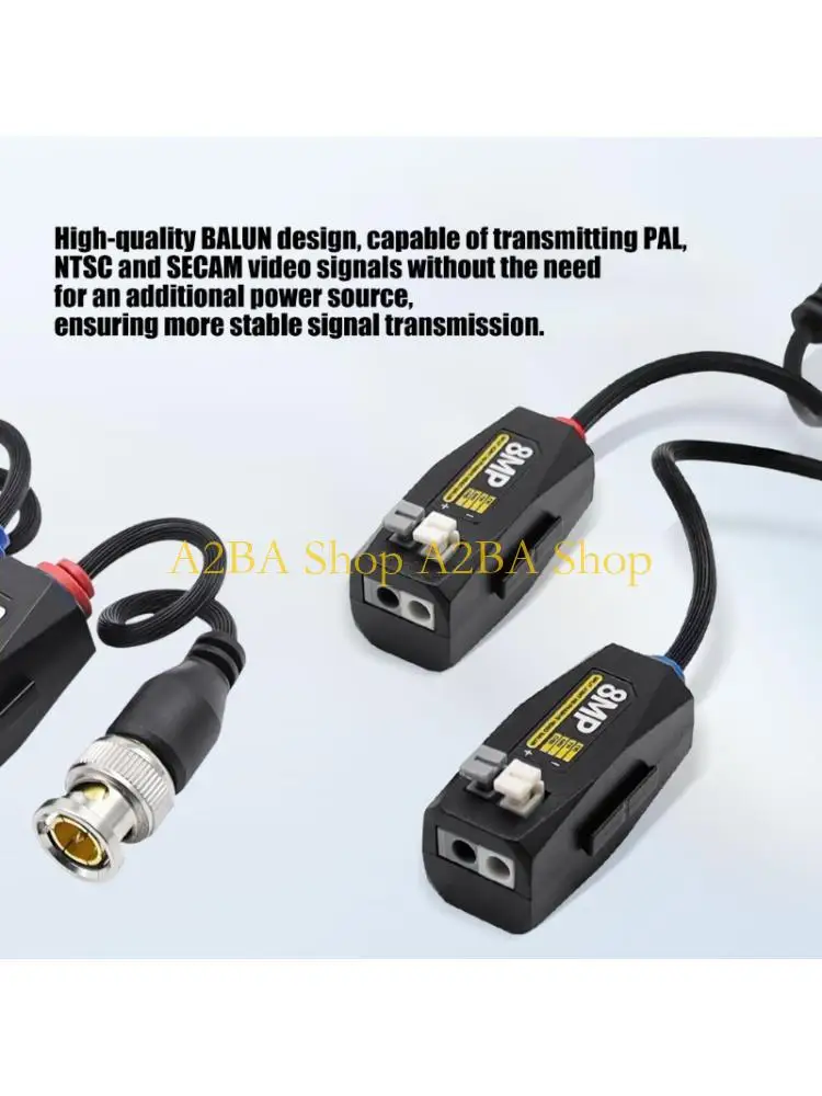 A2BA Passive Surveillances Balun Transceiver Set for Office and Warehouse Wiring