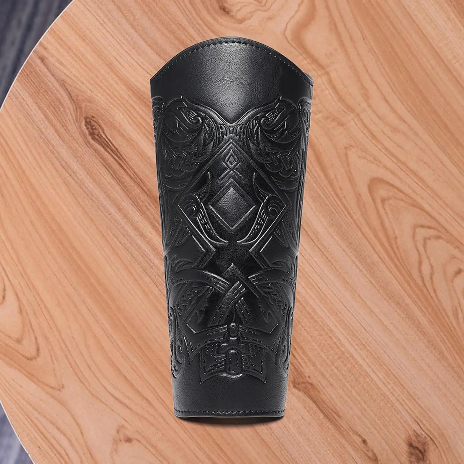 중세 팔 보호대 PU 가죽 조절 가능한 손목 보호대 레트로 스타일 팔 보호대 의상 소품 가면 무도회 파티용