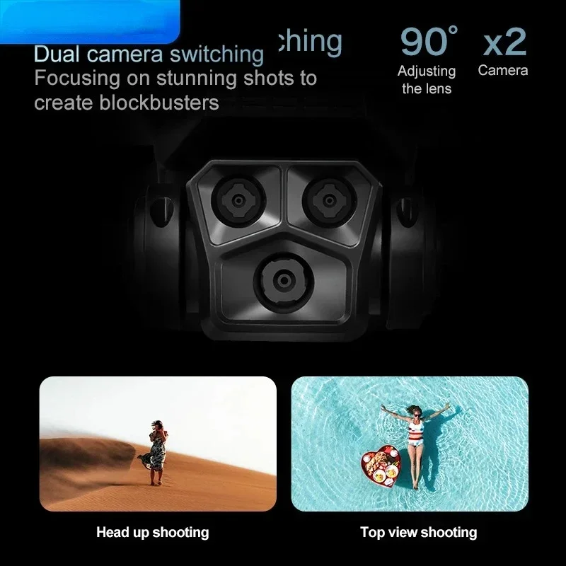 LU900 الطائرة بدون طيار 4K كاميرا مزدوجة HD التصوير الجوي واي فاي التوصيل البصري في جميع أنحاء تجنب العوائق فرش كوادكوبتر #5